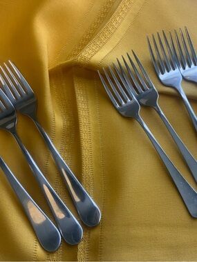 Stainless Steel Dinner Forks Set of 7